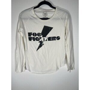 TRUNK LTD cream black Foo Fighters authentic Y2K rock long slv tshirt XS